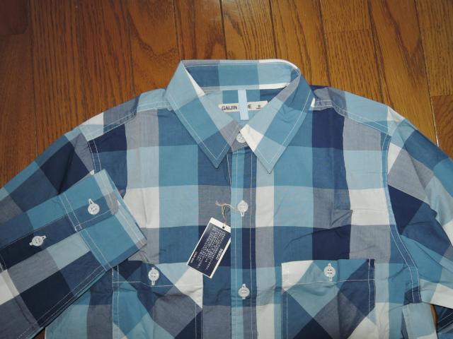 新品 ガイジンメイド GAIJIN MADE インディゴ染 チェックシャツ S 青系 長袖 薄手 ハリランHRM < ブランド 新品 ガイジンメイド GAIJIN MADE インディゴ染 チェックシャツ S 青系 長袖 薄手 ハリランHRM < ブランドの