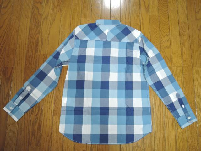 新品 ガイジンメイド GAIJIN MADE インディゴ染 チェックシャツ S 青系 長袖 薄手 ハリランHRM < ブランド 新品 ガイジンメイド GAIJIN MADE インディゴ染 チェックシャツ S 青系 長袖 薄手 ハリランHRM < ブランドの