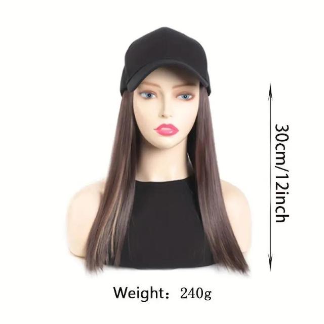 爆ヤス価格1490円★帽子ウイッグ野球帽子にヘアエクステンション自然に接続したストレートヘアキャップ調節可能な合成ウイッグ色108 < 女性ファッション  爆ヤス価格1490円★帽子ウイッグ野球帽子にヘアエクステンション自然に接続したストレートヘアキャップ調節可能な合成ウイッグ色108 < 女性ファッションの
