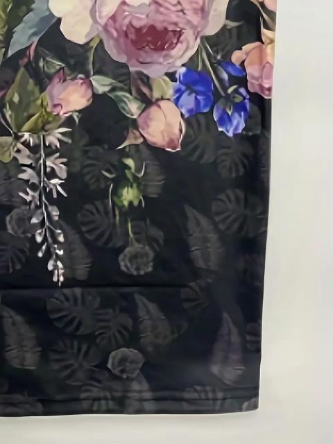 爆ヤス価格1090円★花柄クルーネックTシャツ、春夏カジュアル半袖Tシャツ、婦人服 USAサイズM(日本サイズXL相当) < 女性ファッション  爆ヤス価格1090円★花柄クルーネックTシャツ、春夏カジュアル半袖Tシャツ、婦人服 USAサイズM(日本サイズXL相当) < 女性ファッションの