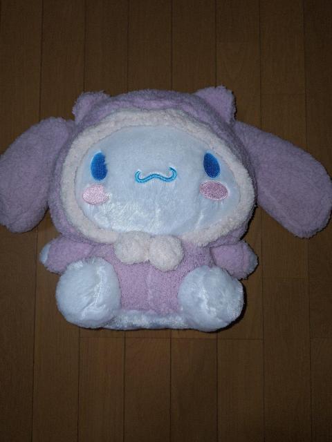 新品?サンリオ☆シナモンロール★ふわふわ猫耳フード☆BIGぬいぐるみ♪ < おもちゃ  新品?サンリオ☆シナモンロール★ふわふわ猫耳フード☆BIGぬいぐるみ♪  < おもちゃの
