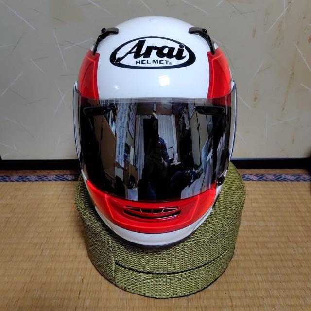 アライ D-perf フルフェイスヘルメット ホワイト/レッド サイズ S < 自動車/バイク アライ D-perf フルフェイスヘルメット ホワイト/レッド サイズ S < 自動車/バイク