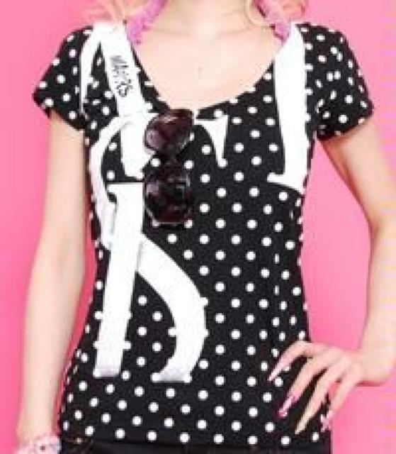 MARS☆ドット柄☆ロゴTシャツ☆ブラック☆美品 < ブランド MARS☆ドット柄☆ロゴTシャツ☆ブラック☆美品 < ブランドの