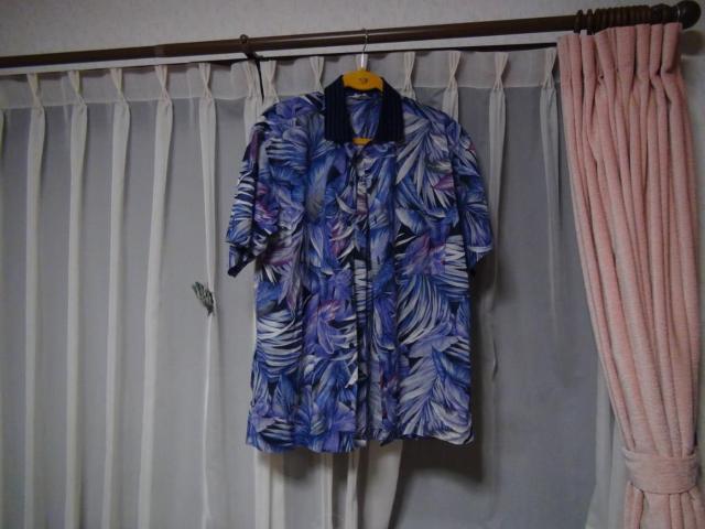 トップのポロシャツ襟アロハシャツ(L)日本製 紫色!。 < 男性ファッション  トップのポロシャツ襟アロハシャツ(L)日本製 紫色!。 < 男性ファッションの