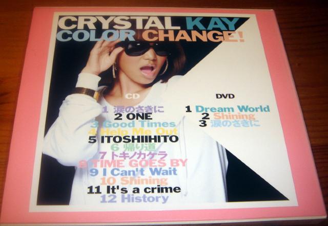 Crystal Kay �N���X�^���E�P�C Color Change! ����� DVD�t �� �^�����g�O�b�Y�� 
