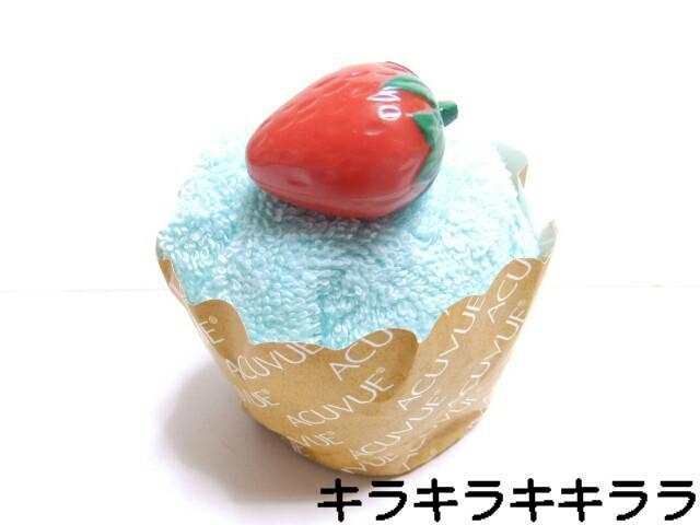 《New》まるでカップケーキのようなミニタオル★いちご型マグネット付き < インテリア/ライフ 《New》まるでカップケーキのようなミニタオル★いちご型マグネット付き < インテリア/ライフの