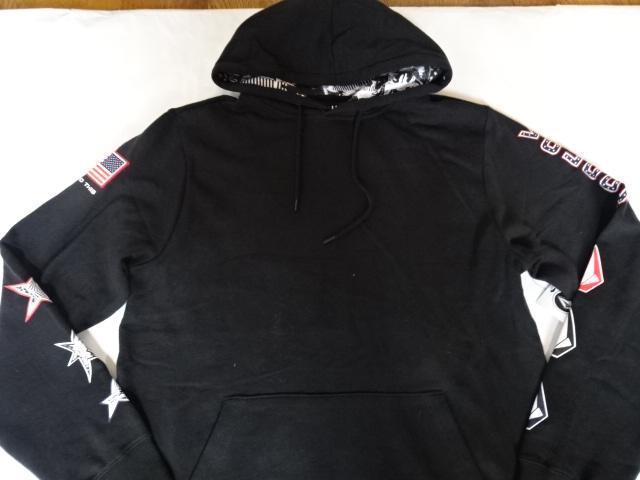 ボルコム x TEAM USAスノーボード プルオーバーパーカーUS L 黒 < 男性ファッション  ボルコム x TEAM USAスノーボード プルオーバーパーカーUS L 黒  < 男性ファッションの