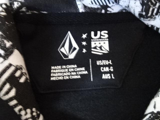 ボルコム x TEAM USAスノーボード プルオーバーパーカーUS L 黒 < 男性ファッション  ボルコム x TEAM USAスノーボード プルオーバーパーカーUS L 黒 < 男性ファッションの