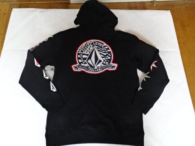 ボルコム x TEAM USAスノーボード プルオーバーパーカーUS L 黒 < 男性ファッション  ボルコム x TEAM USAスノーボード プルオーバーパーカーUS L 黒 < 男性ファッションの