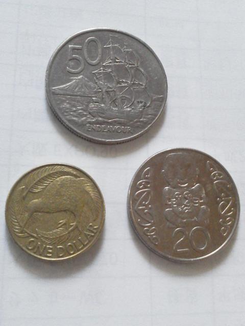 ニュージーランドドル(1ドル・20セント・50セント 各1枚) 硬貨 < ホビー ニュージーランドドル(1ドル・20セント・50セント 各1枚) 硬貨 < ホビーの