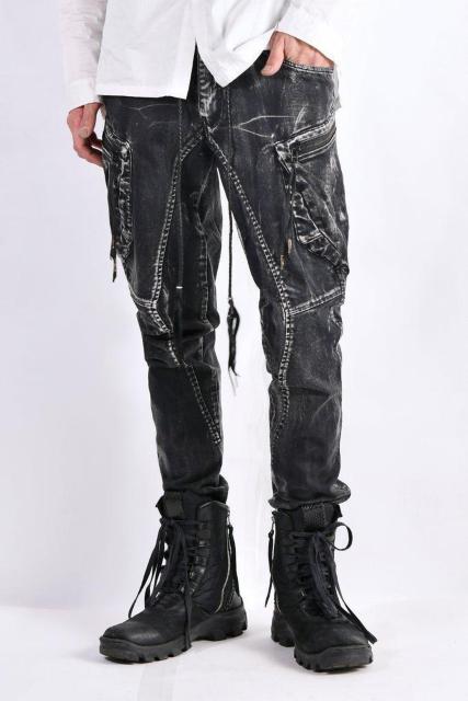 新品KMRiiケムリ Discharged Double Pocket Twill Pants 2 < ブランド  新品KMRiiケムリ Discharged Double Pocket Twill Pants 2  < ブランドの