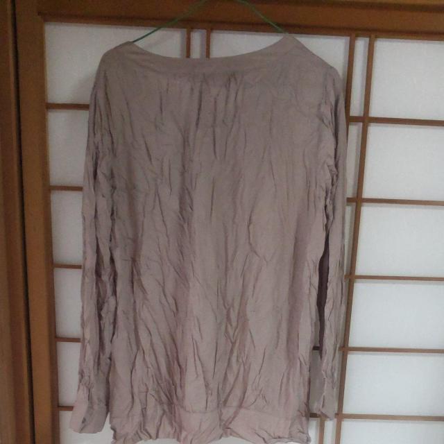★新品★シワ加工ブラウス★LL★重ね着用★大きいサイズ★ < 女性ファッション  ★新品★シワ加工ブラウス★LL★重ね着用★大きいサイズ★ < 女性ファッションの