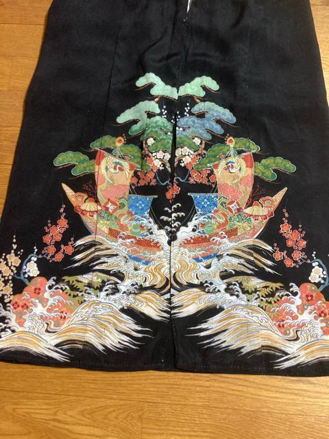 1870.アンティーク☆五つ紋 黒留袖☆松、梅、宝船 < 女性ファッション  1870.アンティーク☆五つ紋 黒留袖☆松、梅、宝船 < 女性ファッションの