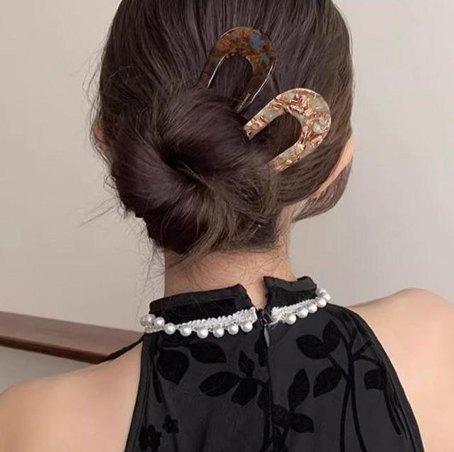 U字型かんざし 髪留め 髪飾り 浴衣 2番 < 女性アクセサリー/時計 U字型かんざし 髪留め 髪飾り 浴衣 2番 < 女性アクセサリー/時計の