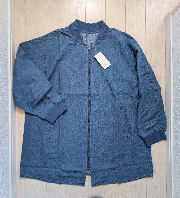 3L★pattok★ライトデニムロング丈MA-1ブルゾン★新品★送料無料 < 女性ファッション 3L★pattok★ライトデニムロング丈MA-1ブルゾン★新品★送料無料 < 女性ファッションの