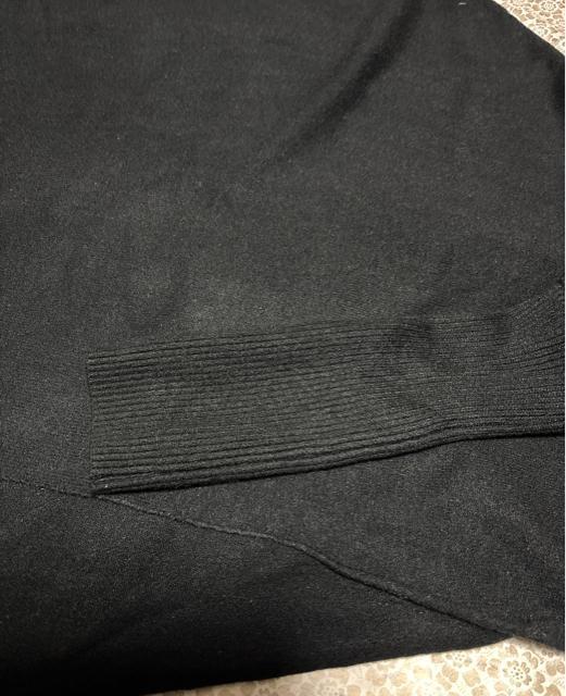 ゆったり ニット ドルマン セーター 裾不規則 ブラック 大きいサイズ < 女性ファッション ゆったり ニット ドルマン セーター 裾不規則 ブラック 大きいサイズ < 女性ファッションの