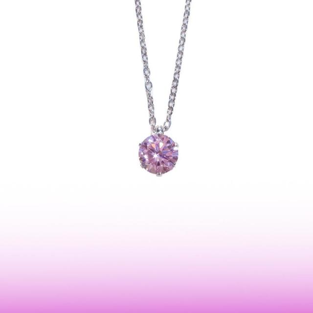 送料無料 即買い:H&C 対アレルギーサージカルステンレス一粒 ピンク CZネックレス(6mm < 女性アクセサリー/時計 送料無料 即買い:H&C 対アレルギーサージカルステンレス一粒 ピンク CZネックレス(6mm < 女性アクセサリー/時計の