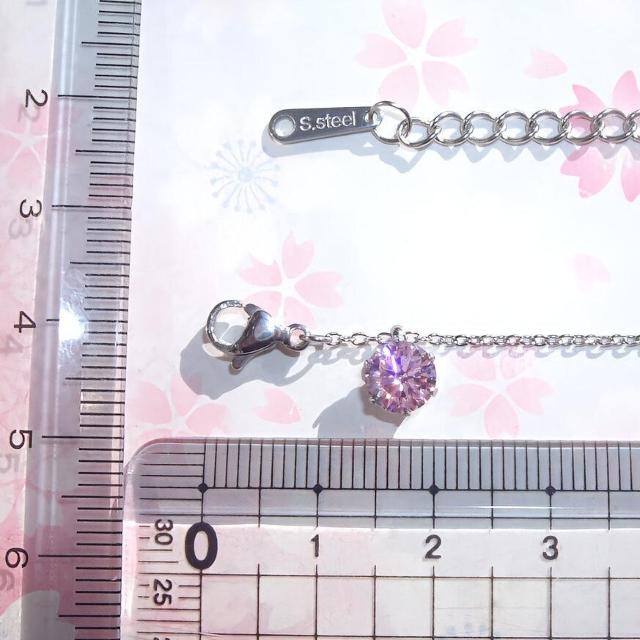 送料無料 即買い:H&C 対アレルギーサージカルステンレス一粒 ピンク CZネックレス(6mm < 女性アクセサリー/時計 送料無料 即買い:H&C 対アレルギーサージカルステンレス一粒 ピンク CZネックレス(6mm < 女性アクセサリー/時計の