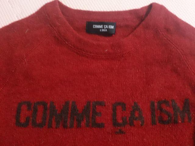 130 COMME CA ISM エンジ セーター 美品 < キッズ/ベビー 130 COMME CA ISM エンジ セーター 美品 < キッズ/ベビーの