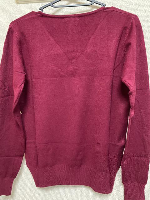 新品.未使用品肌ざわりの良いV薄手ニットセーター < 女性ファッション  新品.未使用品肌ざわりの良いV薄手ニットセーター < 女性ファッションの