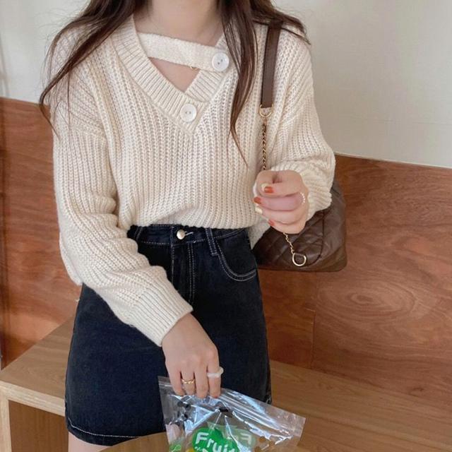 送料無料 新品 ニットトップス 春秋冬 畦編みニット < 女性ファッション  送料無料 新品 ニットトップス 春秋冬 畦編みニット < 女性ファッションの