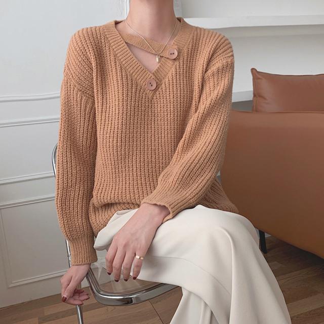 送料無料 新品 ニットトップス 春秋冬 畦編みニット < 女性ファッション  送料無料 新品 ニットトップス 春秋冬 畦編みニット < 女性ファッションの