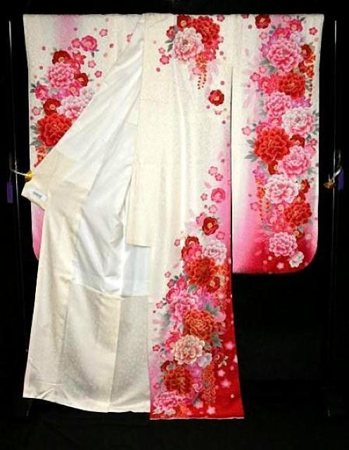 【最高峰】新品同様 金彩 銀通し シシュウ 笹 桜 牡丹 藤 中古振袖・袋帯 身丈168.5cm 裄丈68.5cm T3502 < 女性ファッション  【最高峰】新品同様 金彩 銀通し シシュウ 笹 桜 牡丹 藤 中古振袖・袋帯 身丈168.5cm 裄丈68.5cm T3502 < 女性ファッションの
