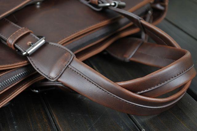 レザー メンズ トートバッグ ショルダーバッグ ブラウン < 男性ファッション レザー メンズ トートバッグ ショルダーバッグ ブラウン < 男性ファッションの