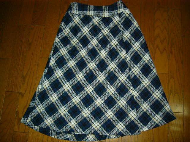 ★キャサリンロス 巻きスカート風チェックウールでデザインスカート★超激安! < ブランド ★キャサリンロス 巻きスカート風チェックウールでデザインスカート★超激安! < ブランドの