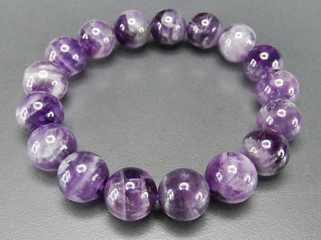 ファントムアメジスト約12mm大玉天然石ブレスレット数珠 < 女性アクセサリー/時計 ファントムアメジスト約12mm大玉天然石ブレスレット数珠 < 女性アクセサリー/時計の