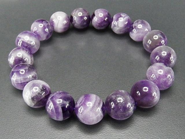 ファントムアメジスト約12mm大玉天然石ブレスレット数珠 < 女性アクセサリー/時計 ファントムアメジスト約12mm大玉天然石ブレスレット数珠 < 女性アクセサリー/時計の