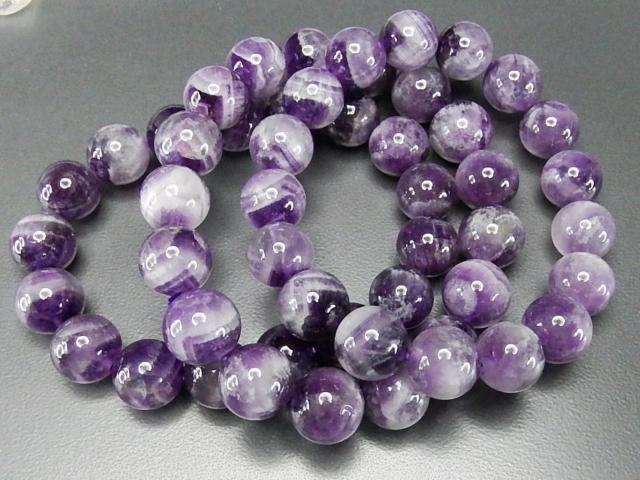 ファントムアメジスト約12mm大玉天然石ブレスレット数珠 < 女性アクセサリー/時計 ファントムアメジスト約12mm大玉天然石ブレスレット数珠 < 女性アクセサリー/時計の