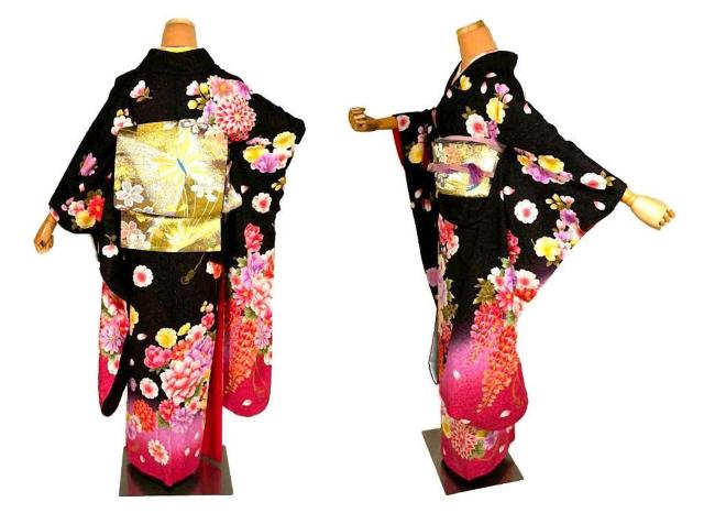 振袖 送料無料 最高峰 新品同様 暈染め 金駒シシュウ 金彩 銀通し 花尽くし 花柄 身丈161.5cm 裄丈66cm T3681 < 女性ファッション 振袖 送料無料 最高峰 新品同様 暈染め 金駒シシュウ 金彩 銀通し 花尽くし 花柄 身丈161.5cm 裄丈66cm T3681 < 女性ファッションの