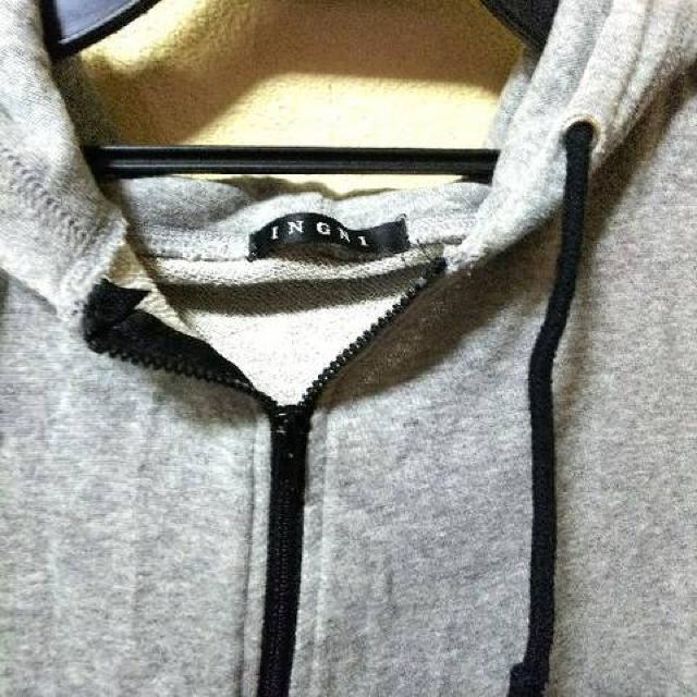 INGNI★used★袖シフォンのパーカーM < ブランド  INGNI★used★袖シフォンのパーカーM < ブランドの