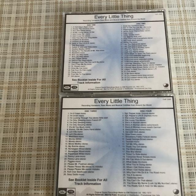 【値下げ】超希少! THE BEATLES / EVERY LITTLE THING volume.ONE & TOW 合計4枚組 < タレントグッズ  【値下げ】超希少! THE BEATLES / EVERY LITTLE THING volume.ONE & TOW 合計4枚組 < タレントグッズの