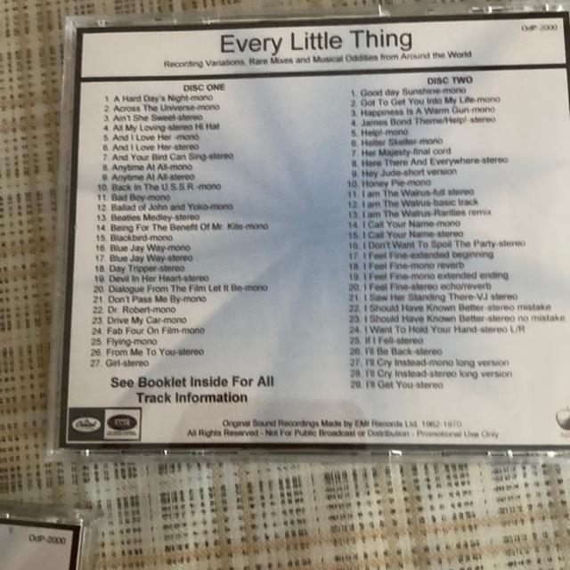 【値下げ】超希少! THE BEATLES / EVERY LITTLE THING volume.ONE & TOW 合計4枚組 < タレントグッズ  【値下げ】超希少! THE BEATLES / EVERY LITTLE THING volume.ONE & TOW 合計4枚組 < タレントグッズの