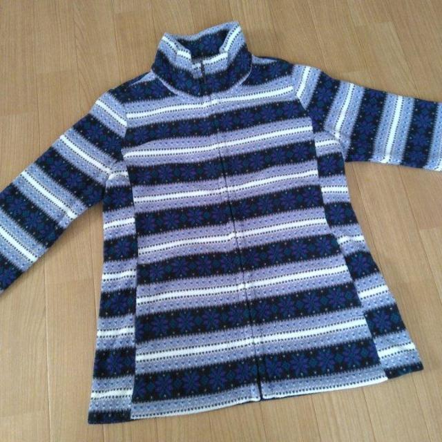 中古 プリントフリースフルジップジャケットM青ユニクロUNIQLO < ブランド  中古 プリントフリースフルジップジャケットM青ユニクロUNIQLO < ブランドの