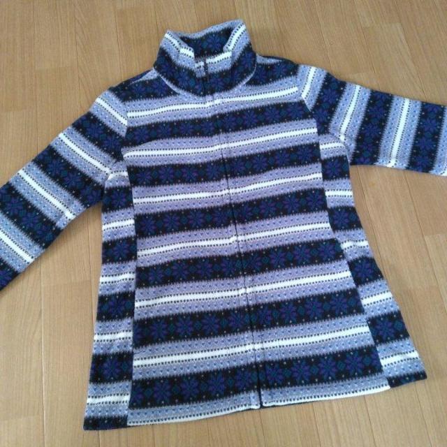 中古 プリントフリースフルジップジャケットM青ユニクロUNIQLO < ブランド  中古 プリントフリースフルジップジャケットM青ユニクロUNIQLO < ブランドの