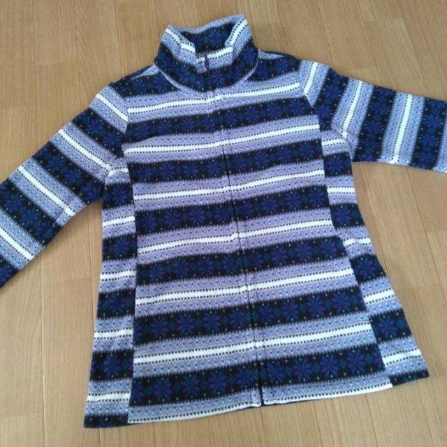 中古 プリントフリースフルジップジャケットM青ユニクロUNIQLO < ブランド  中古 プリントフリースフルジップジャケットM青ユニクロUNIQLO < ブランドの