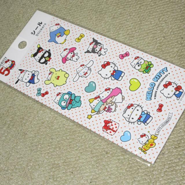 未開封☆ハローキティ50周年*サンリオキャラクターズシール < おもちゃ  未開封☆ハローキティ50周年*サンリオキャラクターズシール  < おもちゃの