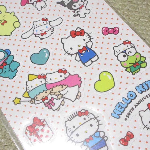 未開封☆ハローキティ50周年*サンリオキャラクターズシール < おもちゃ  未開封☆ハローキティ50周年*サンリオキャラクターズシール < おもちゃの