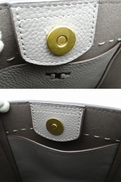 TORY BURCH トリーバーチ マックグロー スモール バケットバッグ 2WAYハンドバッグ グレー<USED> < ブランド TORY BURCH トリーバーチ マックグロー スモール バケットバッグ 2WAYハンドバッグ グレー<USED> < ブランドの