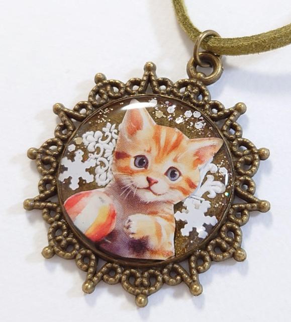 ねこちゃんかわいいレジンネックレス  ハンドメイドネックレス   ねこ  猫  ネコ  ねこアクセサリー  ねこペンダント < 女性ファッション  ねこちゃんかわいいレジンネックレス  ハンドメイドネックレス   ねこ  猫  ネコ  ねこアクセサリー  ねこペンダント  < 女性ファッションの