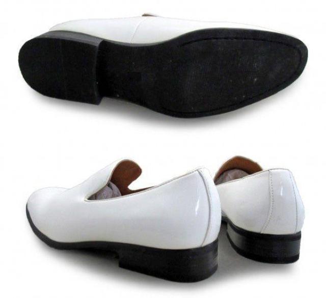 1円~C637新品Dedesプレーントゥ/ヴァンプスリッポン26a艶白♂ < 男性ファッション 1円~C637新品Dedesプレーントゥ/ヴァンプスリッポン26a艶白♂ < 男性ファッションの