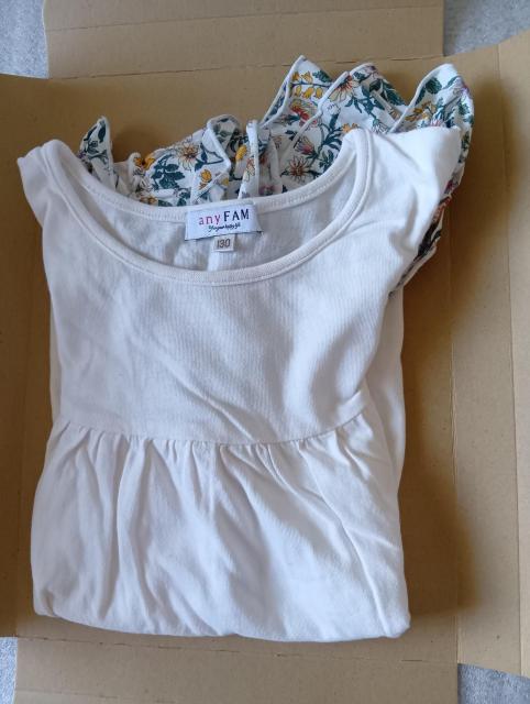 ☆ エニィファム ☆ 女の子用半袖Tシャツ ☆ 花柄フリル付き ☆ 130サイズ ☆ any-FAM < キッズ/ベビー ☆ エニィファム ☆ 女の子用半袖Tシャツ ☆ 花柄フリル付き ☆ 130サイズ ☆ any-FAM < キッズ/ベビーの