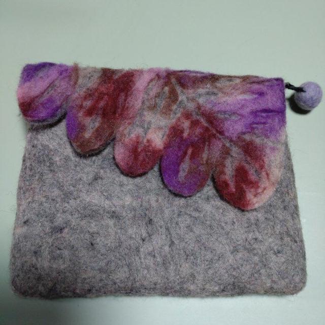 ネパール製フェルト製ポーチ < 女性ファッション ネパール製フェルト製ポーチ < 女性ファッションの
