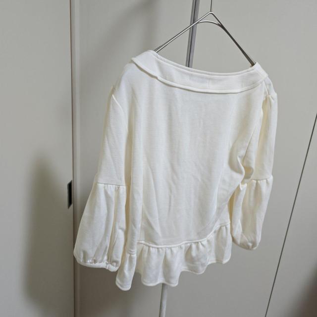 LUCCICA ホワイト ボタン付きシャツ ガーリー系 483 < 女性ファッション LUCCICA ホワイト ボタン付きシャツ ガーリー系 483 < 女性ファッションの