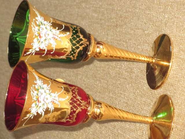 未使用☆ボヘミアン*ペアグラス(赤×グリーン)酒器*大 < インテリア/ライフ  未使用☆ボヘミアン*ペアグラス(赤×グリーン)酒器*大  < インテリア/ライフの
