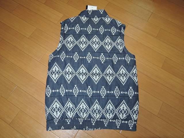 新品ソフネットSOPHNET.ネイティブ柄デニム染めベストMダウン < ブランド  新品ソフネットSOPHNET.ネイティブ柄デニム染めベストMダウン < ブランドの