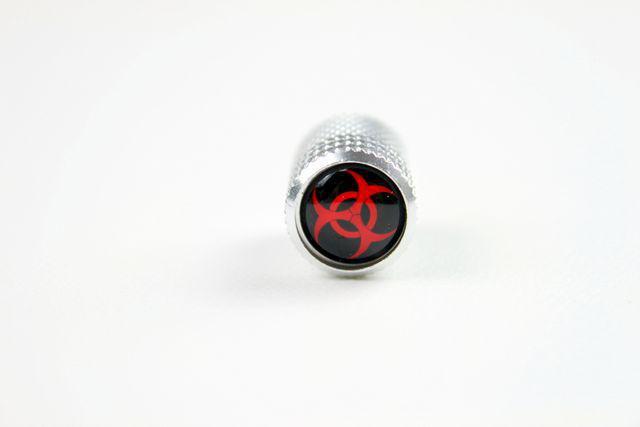取付例あり バイオハザードマークエアバルブキャップ < 自動車/バイク 取付例あり バイオハザードマークエアバルブキャップ < 自動車/バイク